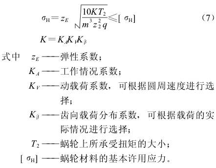 蜗轮蜗杆减速机,蜗轮蜗杆,参数